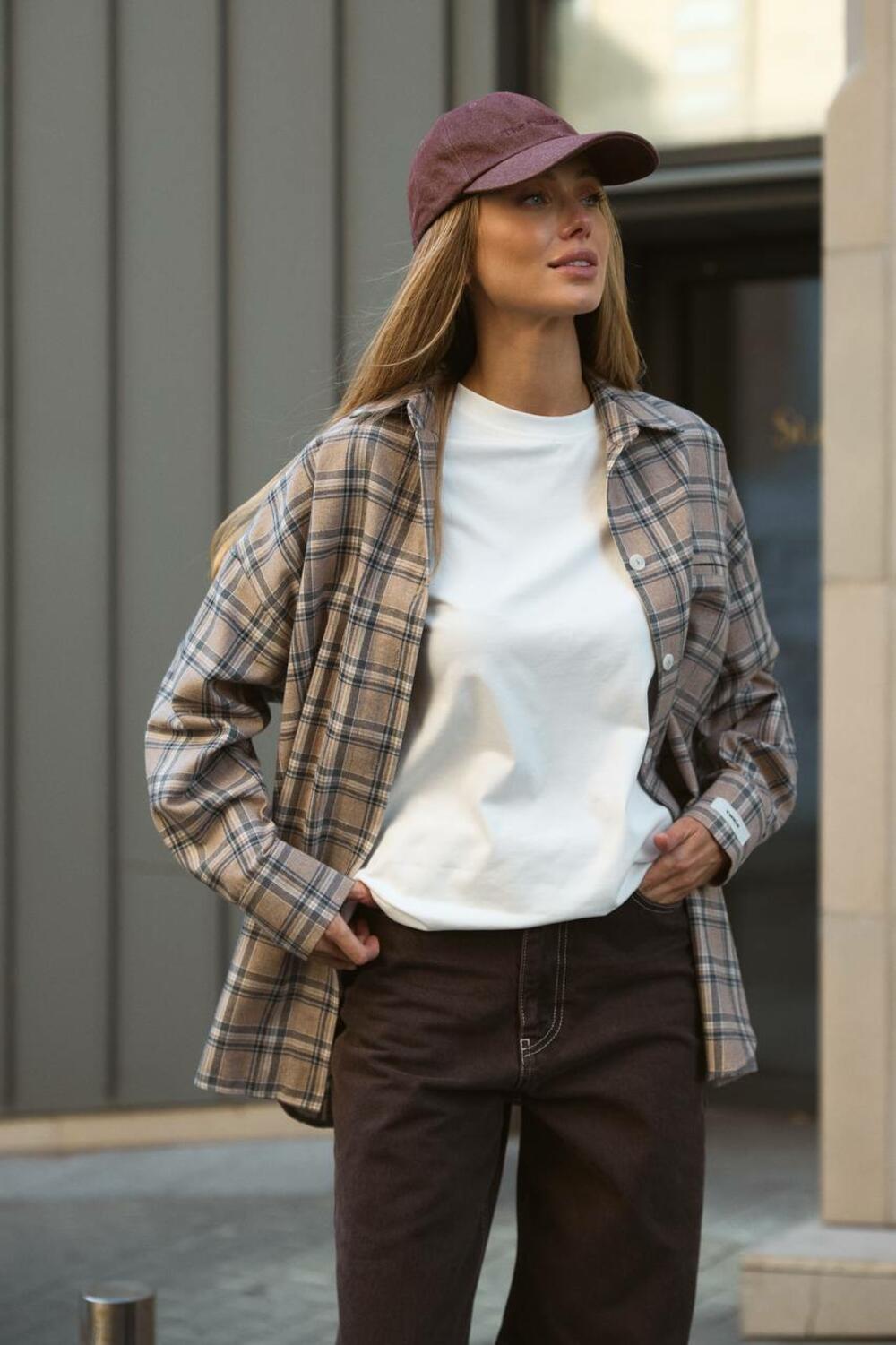 Джинси WIDE LEG з акцентними швами WL560 Шоколадний, 36