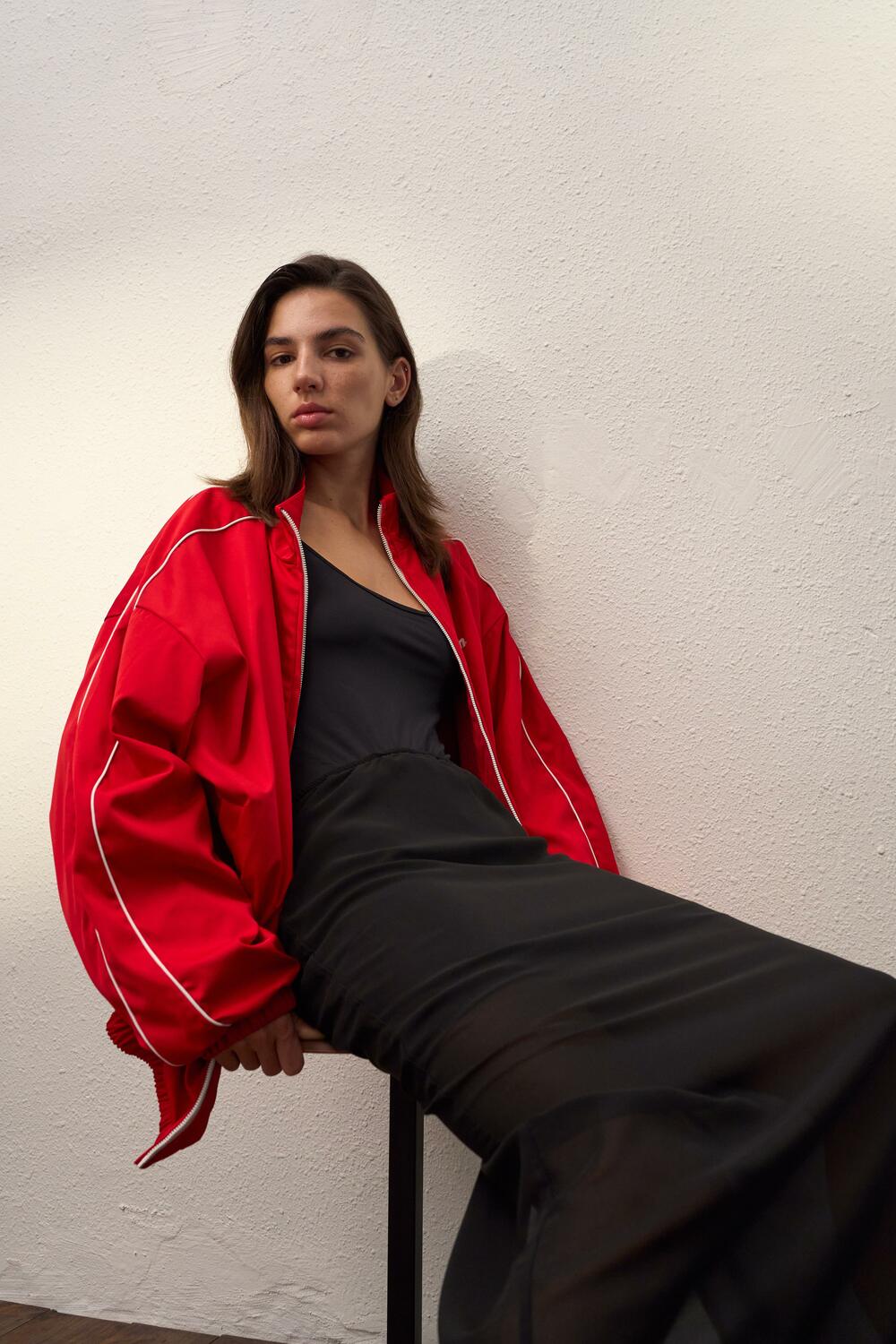 Спідниця Kapsula  міді напівпрозора Чорний, M