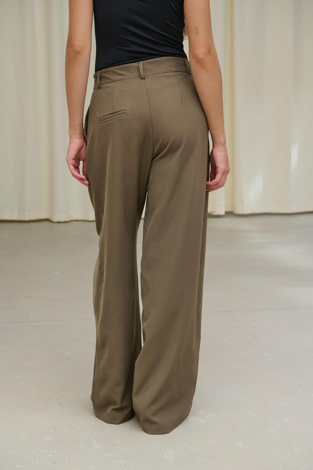 Штани LINE палаццо класичні Оливковий, ХS