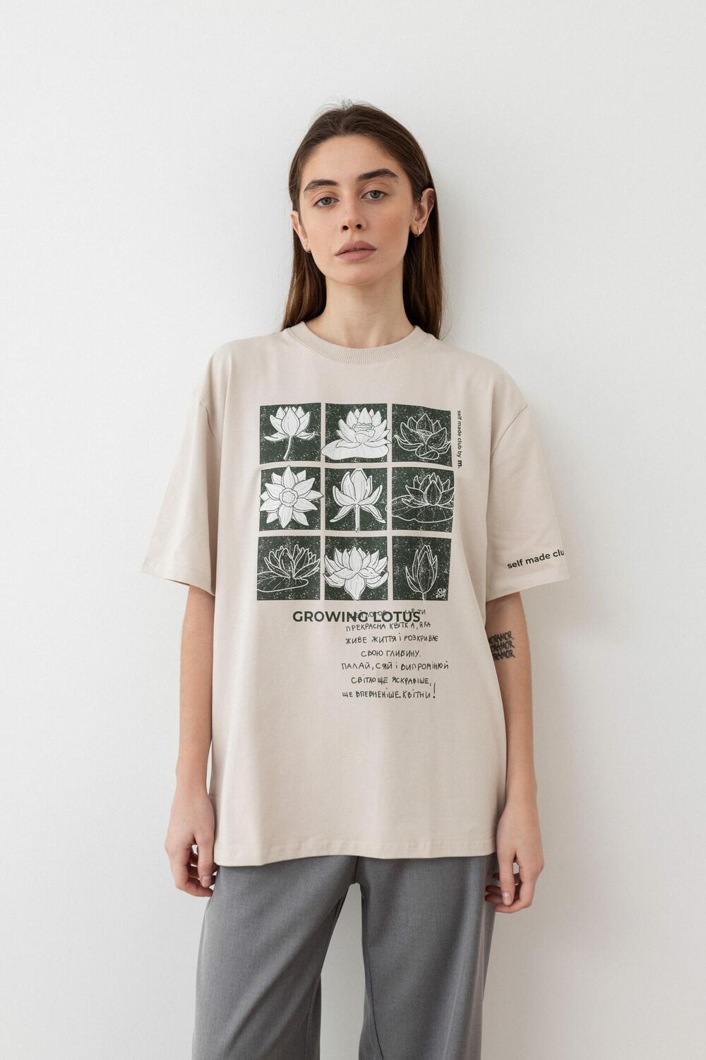 Футболка GROVING LOTUS (таш) 