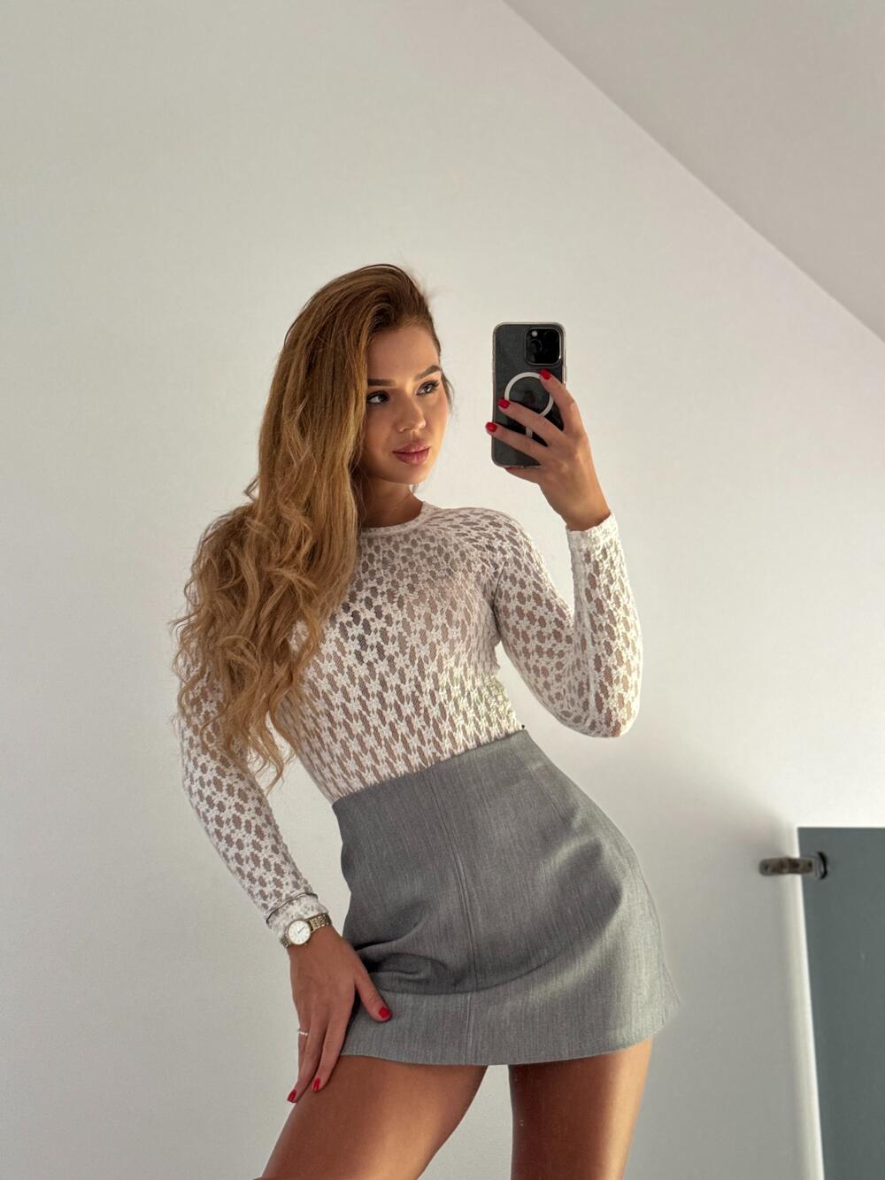 Спідниця КІМБЕРЛІ Темно сірий, ХS