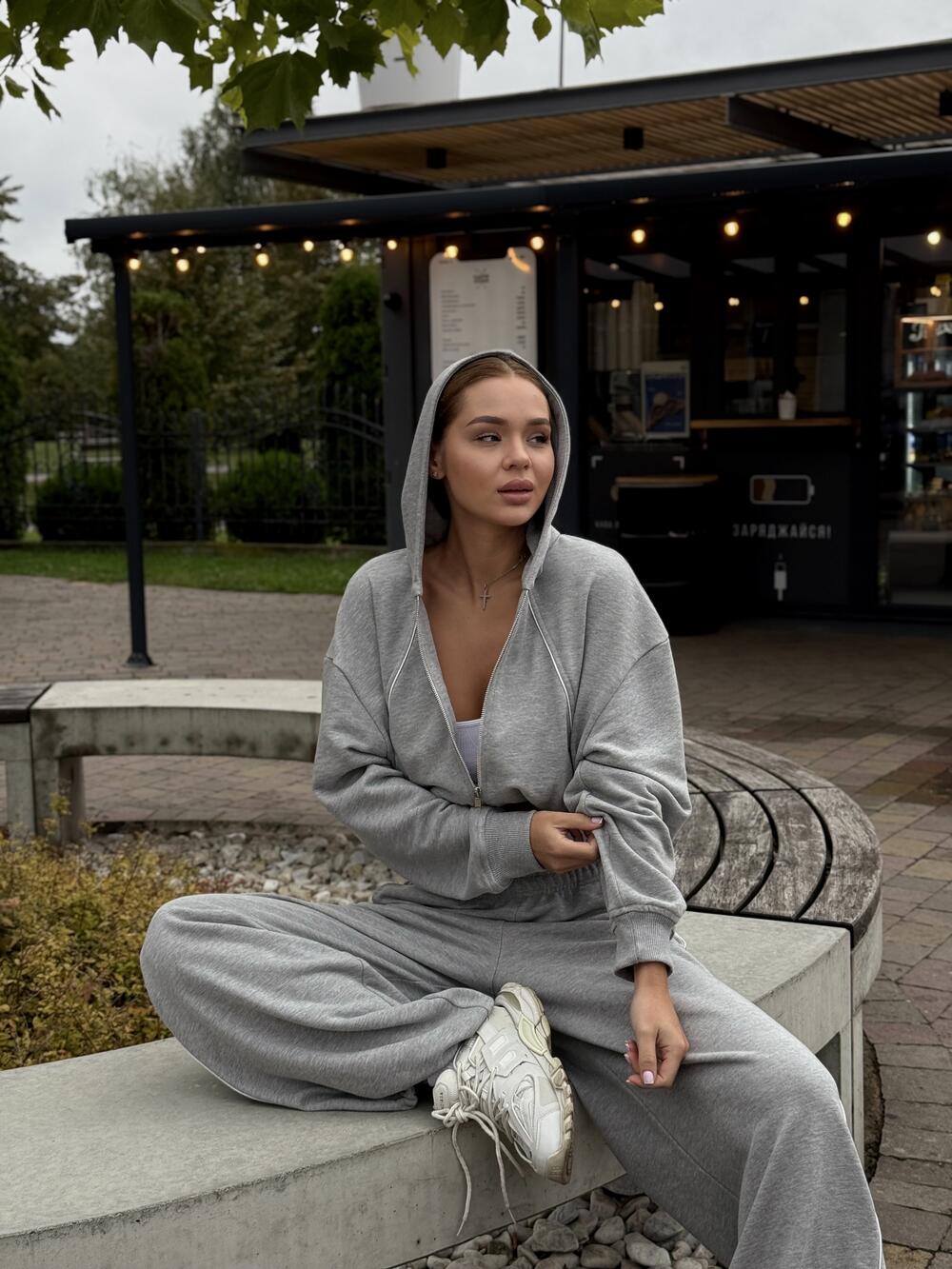 Костюм ШАРДОНЕ Сірий меланж, M