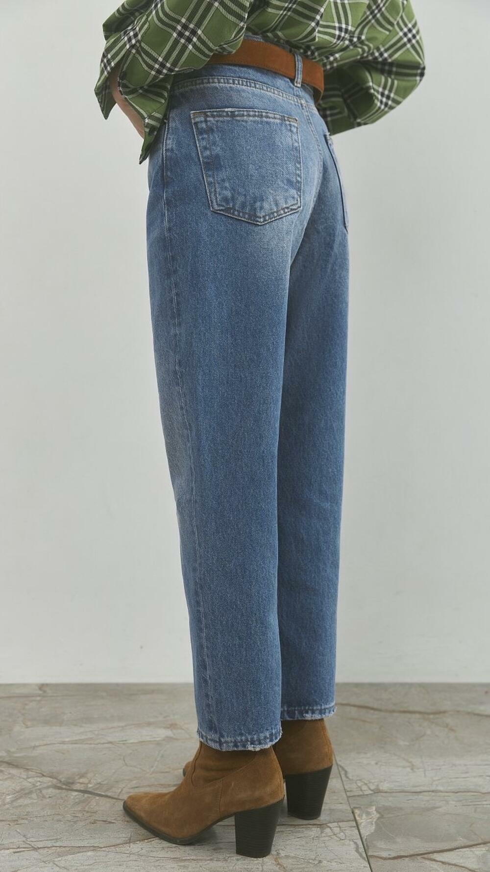 Джинси МОМ 2494 Сельві Синій денім, 38