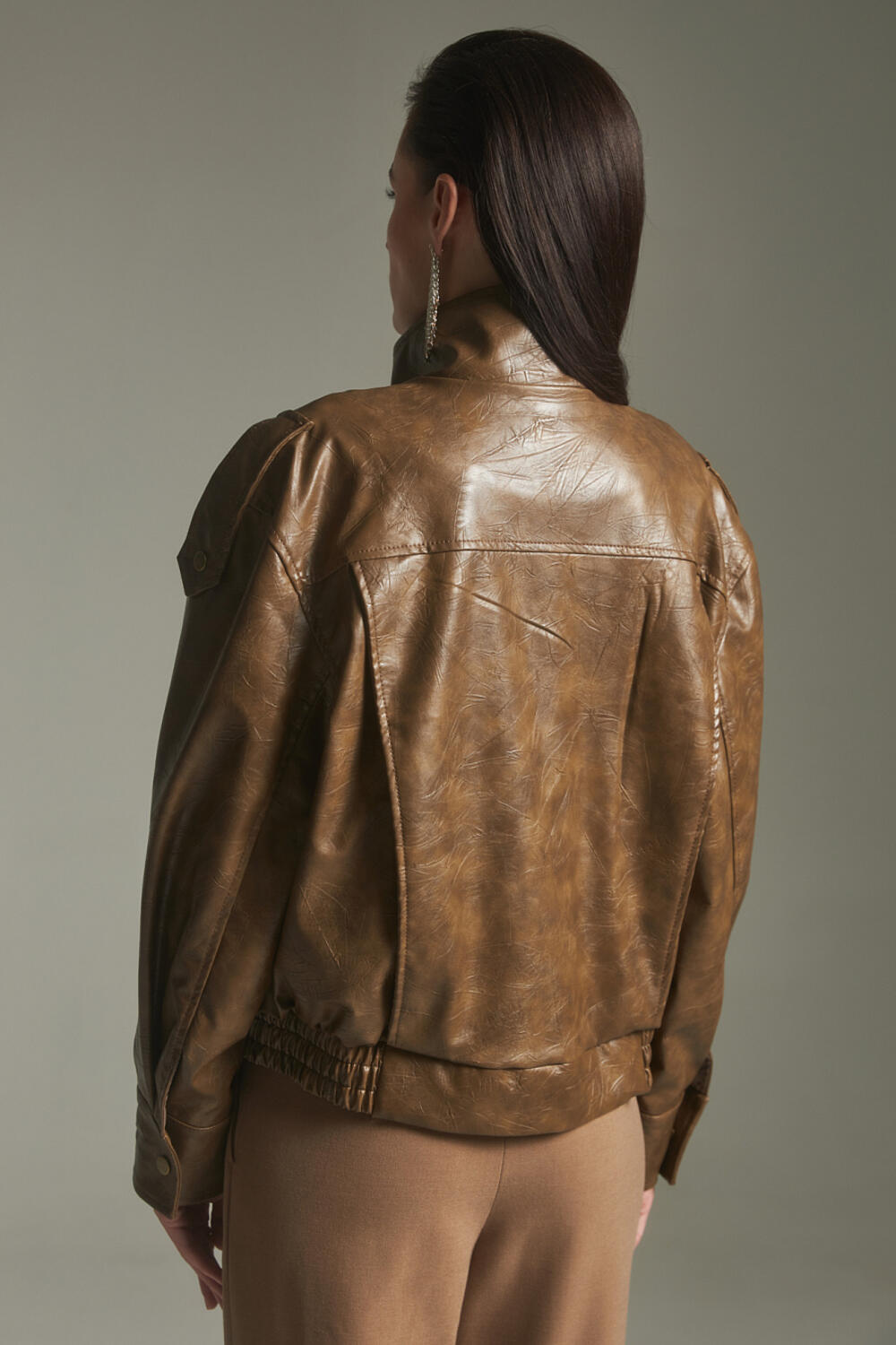 Бомбер ЕШАЛІН Коричнево-оливковий, XS/S