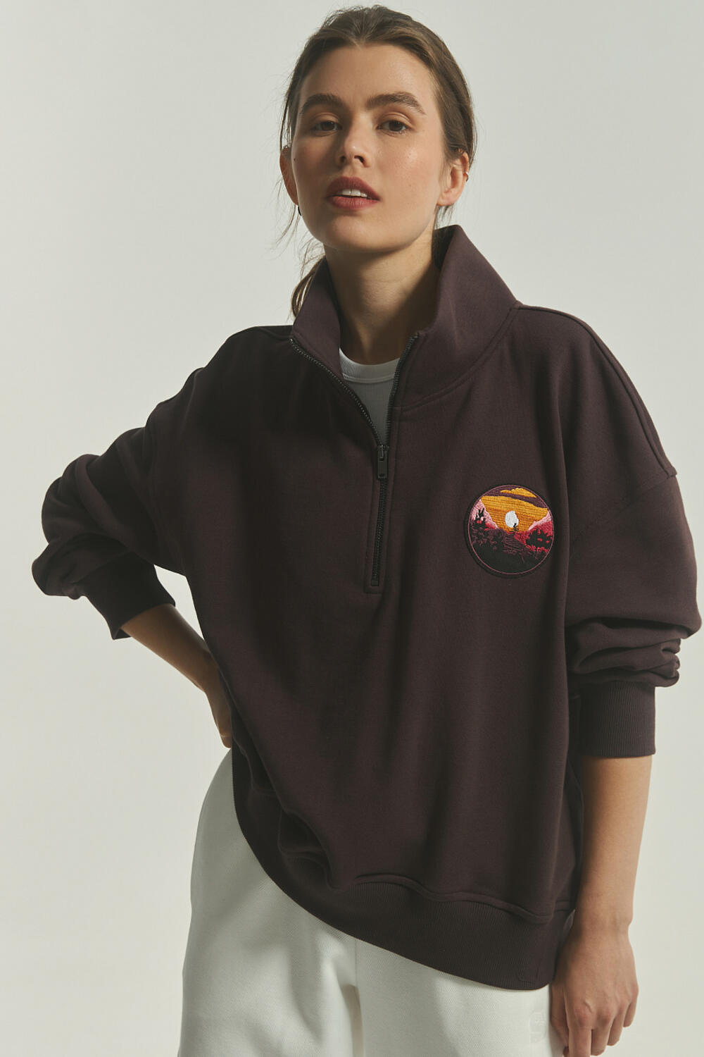 Світшот АЛЬПІС Шоколадний, M