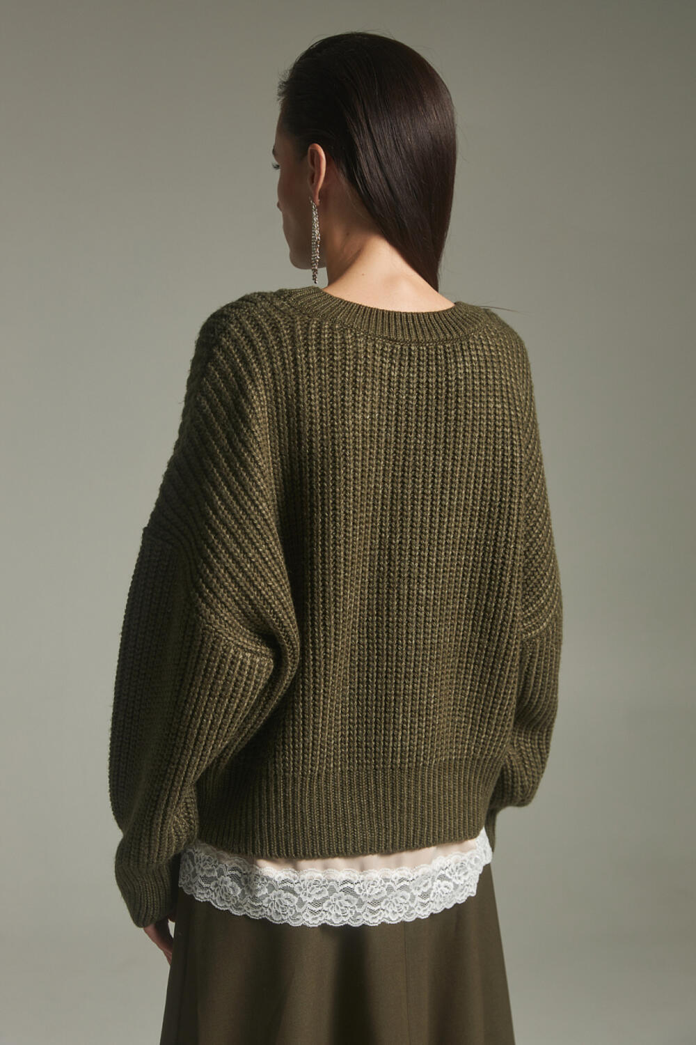 Джемпер ЕВІНІ Оливковий, XS/S