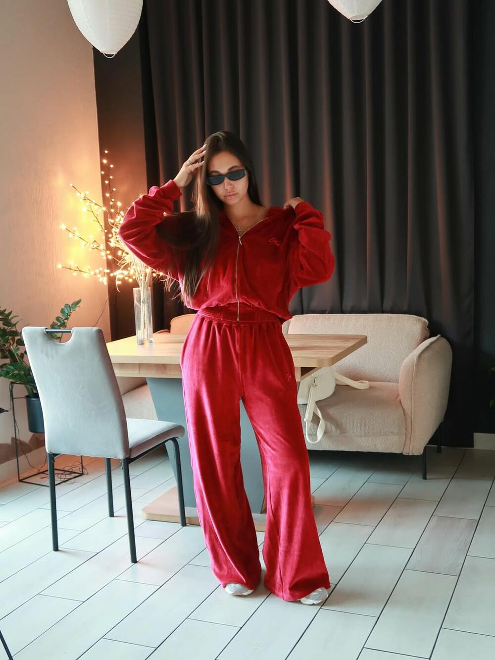 Спортивний костюм  MOA Вишневий, M/L