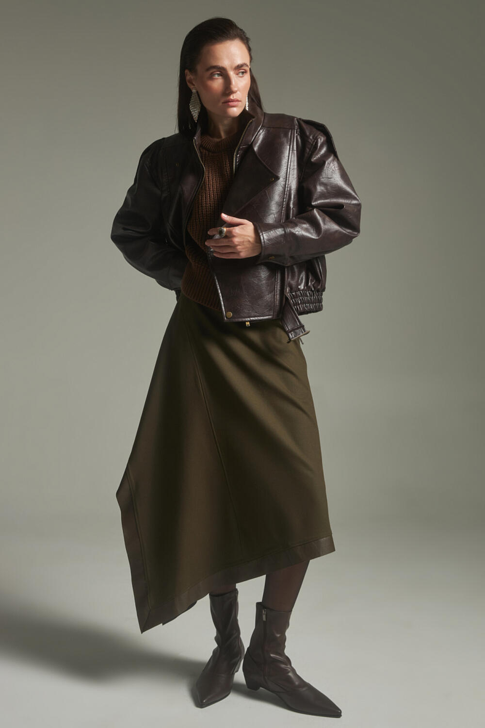 Бомбер ЕШАЛІН Шоколадний, XS/S