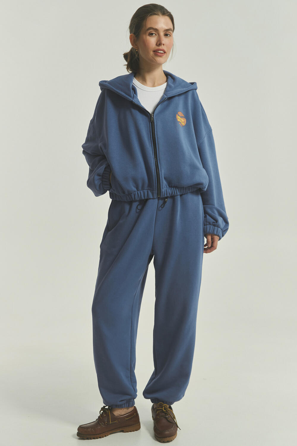 Костюм МАДОНІ (zip-худі+джогери) Синій, XS/S