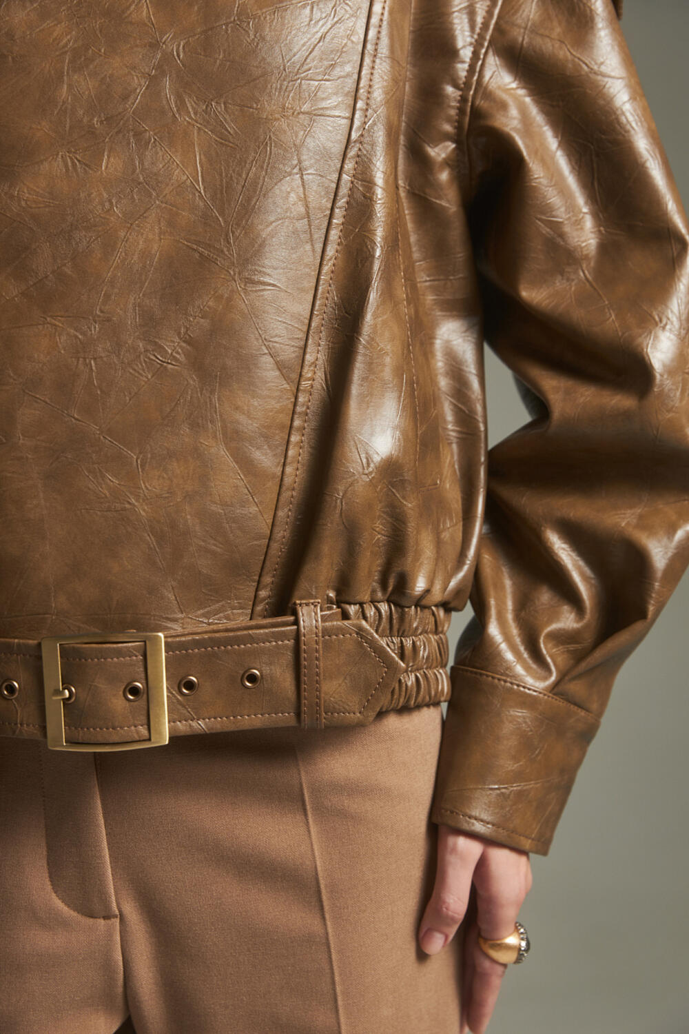 Бомбер ЕШАЛІН Коричнево-оливковий, XS/S