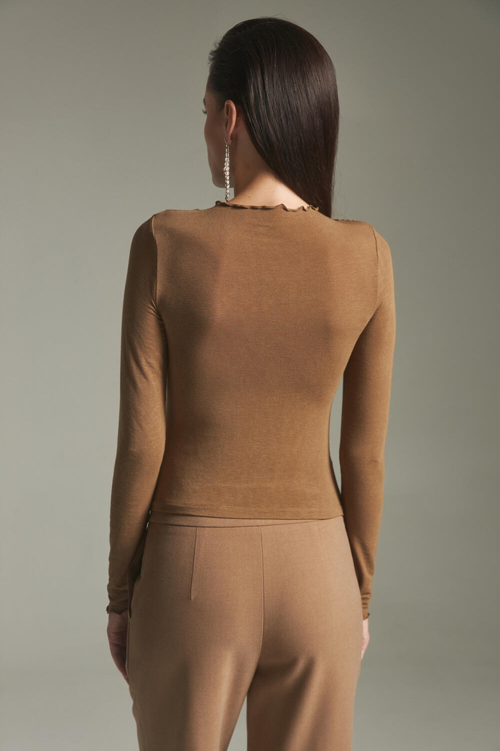 Лонгслів ЛАРІН Оливковий, S