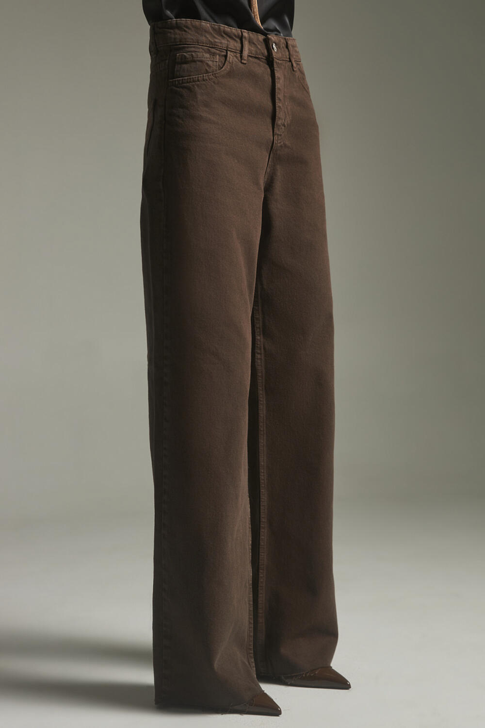 Джинси WIDE LEG КРЕГО 2550 Шоколадний, 36