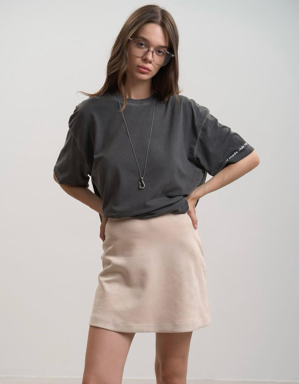 Спідниця замшева міні First date 