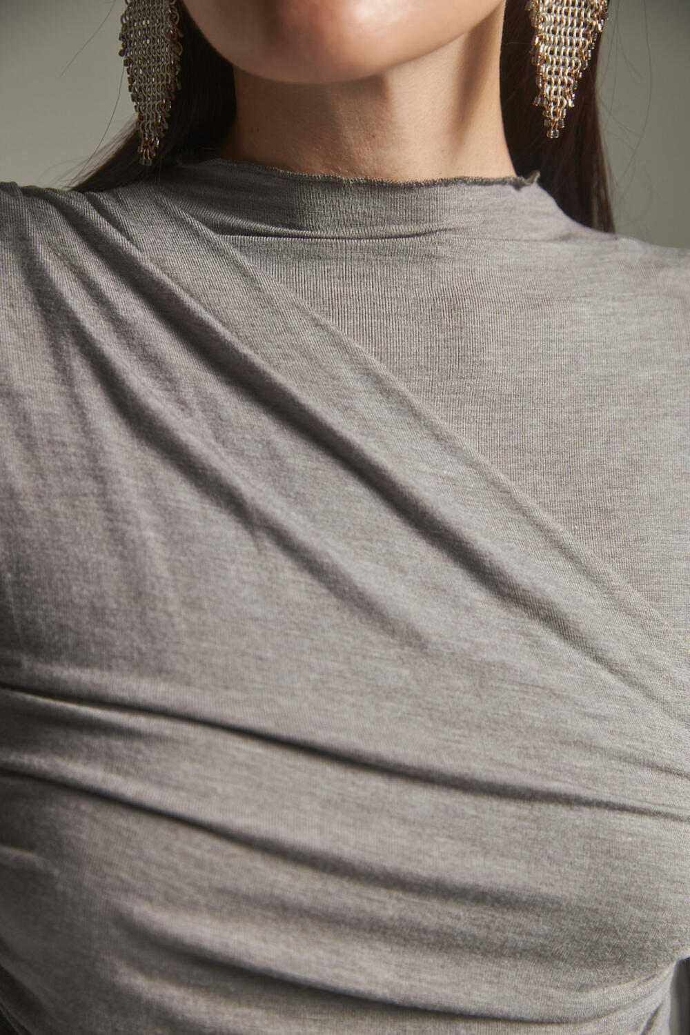 Лонгслів ЛАРІН Сірий, ХS