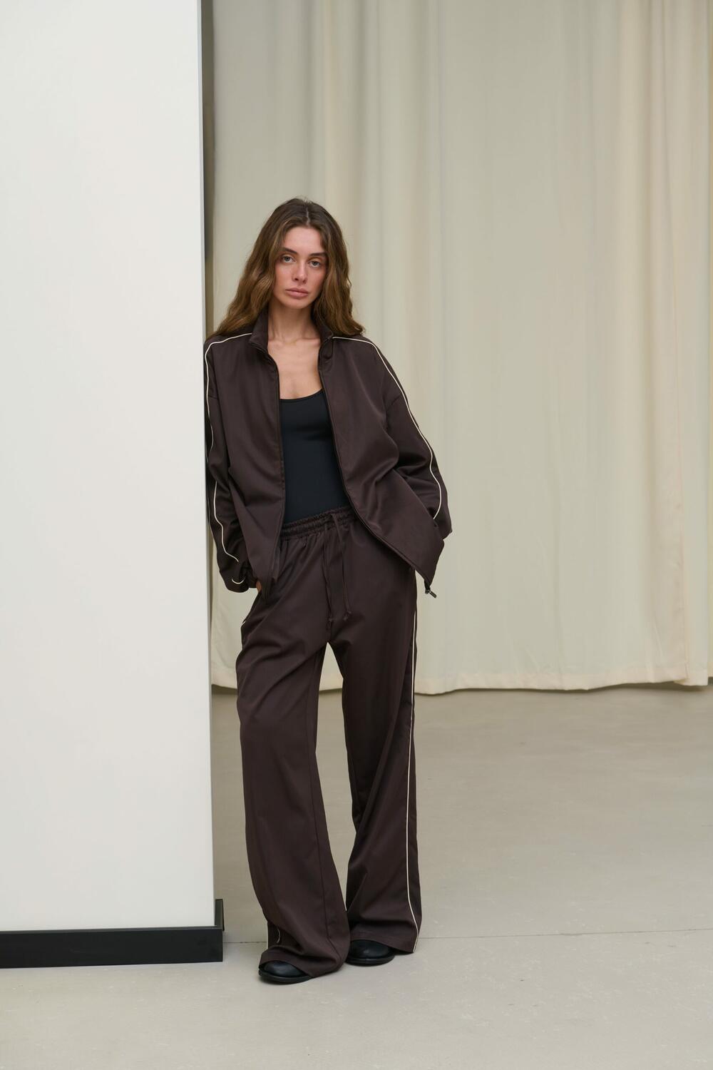 Штани в вінтажному стилі Track Шоколадний, ХS