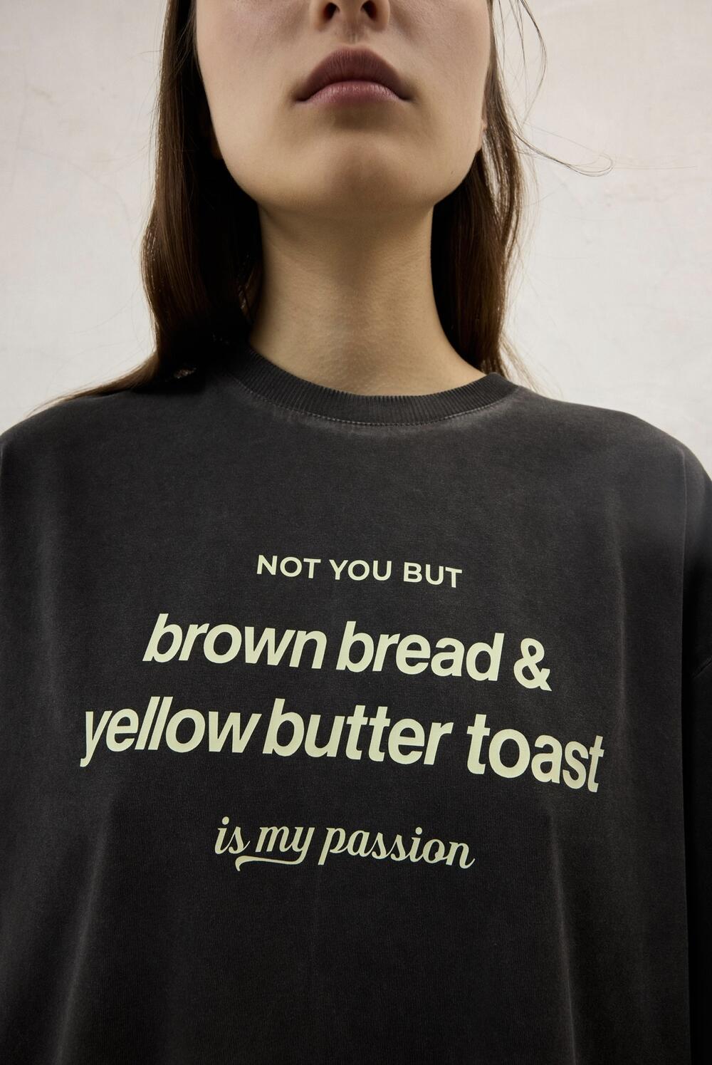 Футболка з вареної бавовни Butter Графіт виварений, STD(Сандарт)