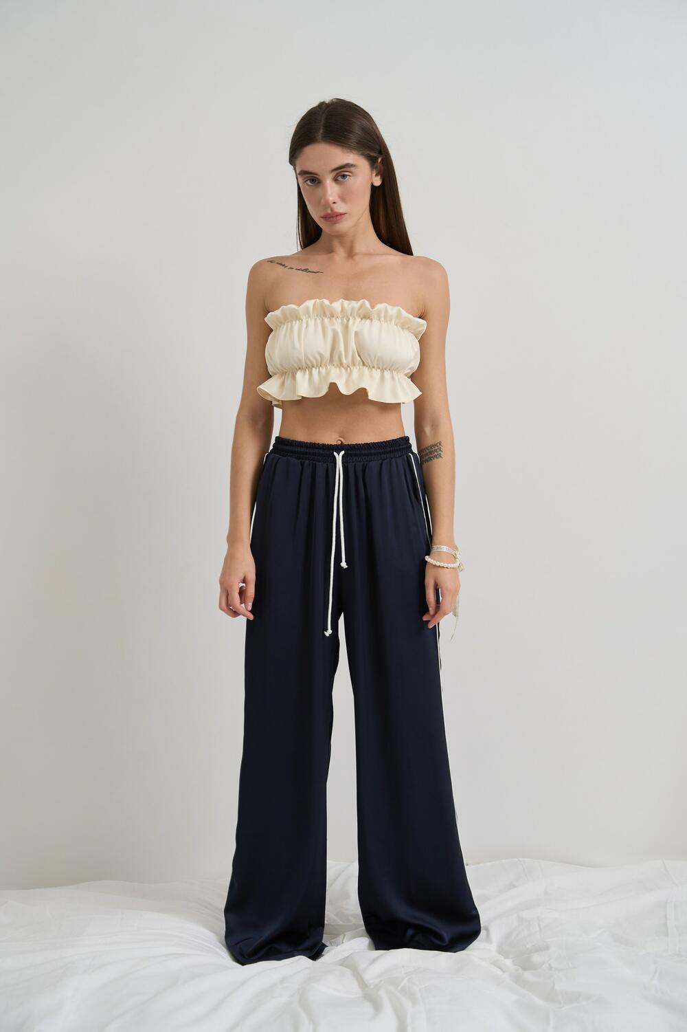 Брюки з натурального сатину FLASHBACK 