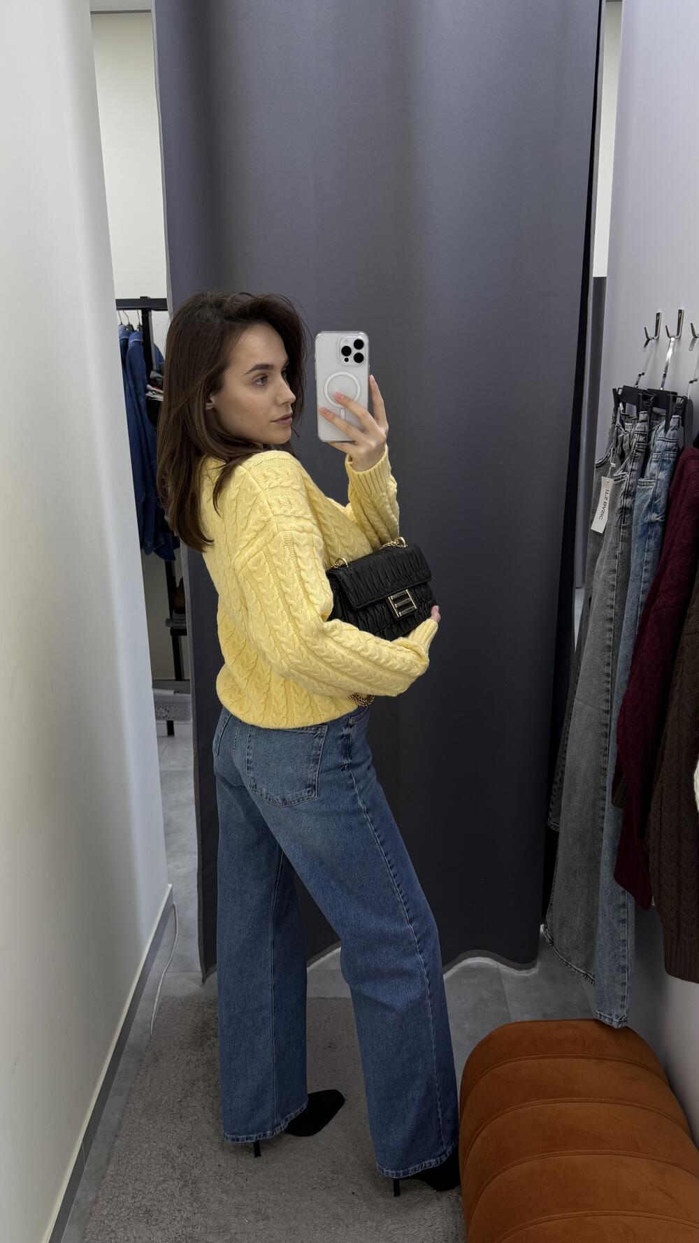 светр 8461 КОСИЧКА СВ.ЖОВТИЙ, STD(Сандарт)