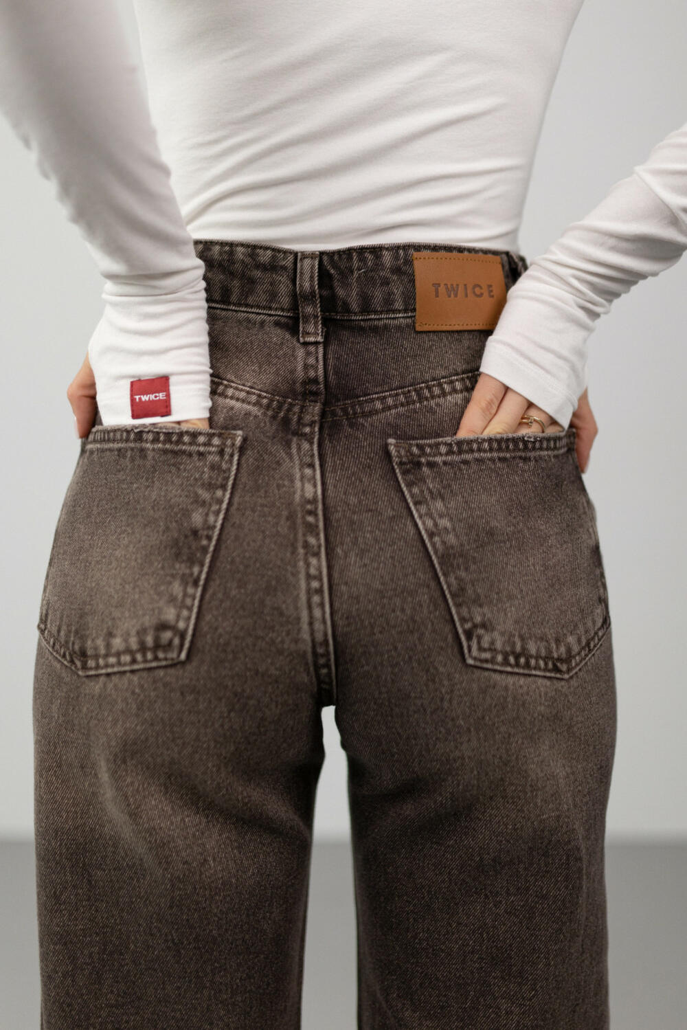 ДЖИНСИ WIDE LEG КОРИЧНЕВІ WL 583 Шоколадний, 36