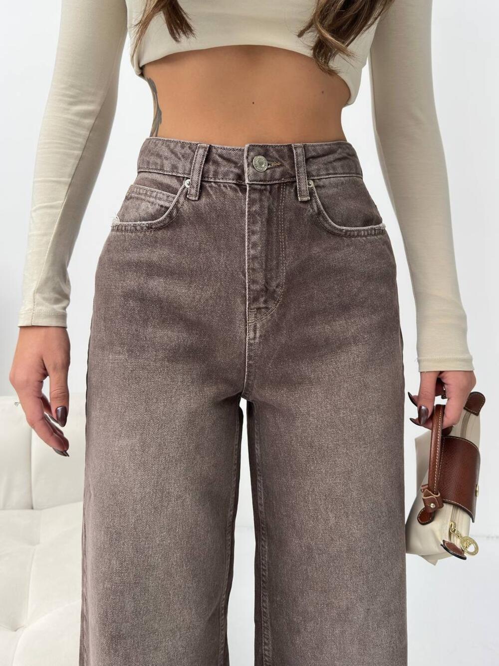 Джинси 2012-1536 WIDE LEG Шоколадний, 34