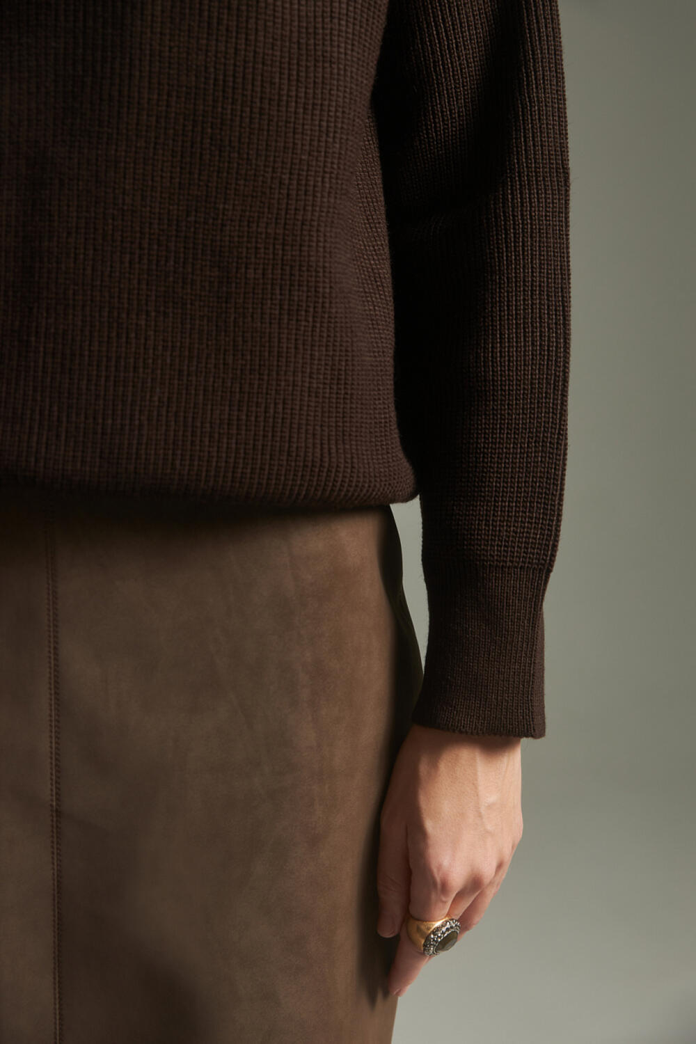 Джемпер  ЛІНДІС Шоколадний, ХS