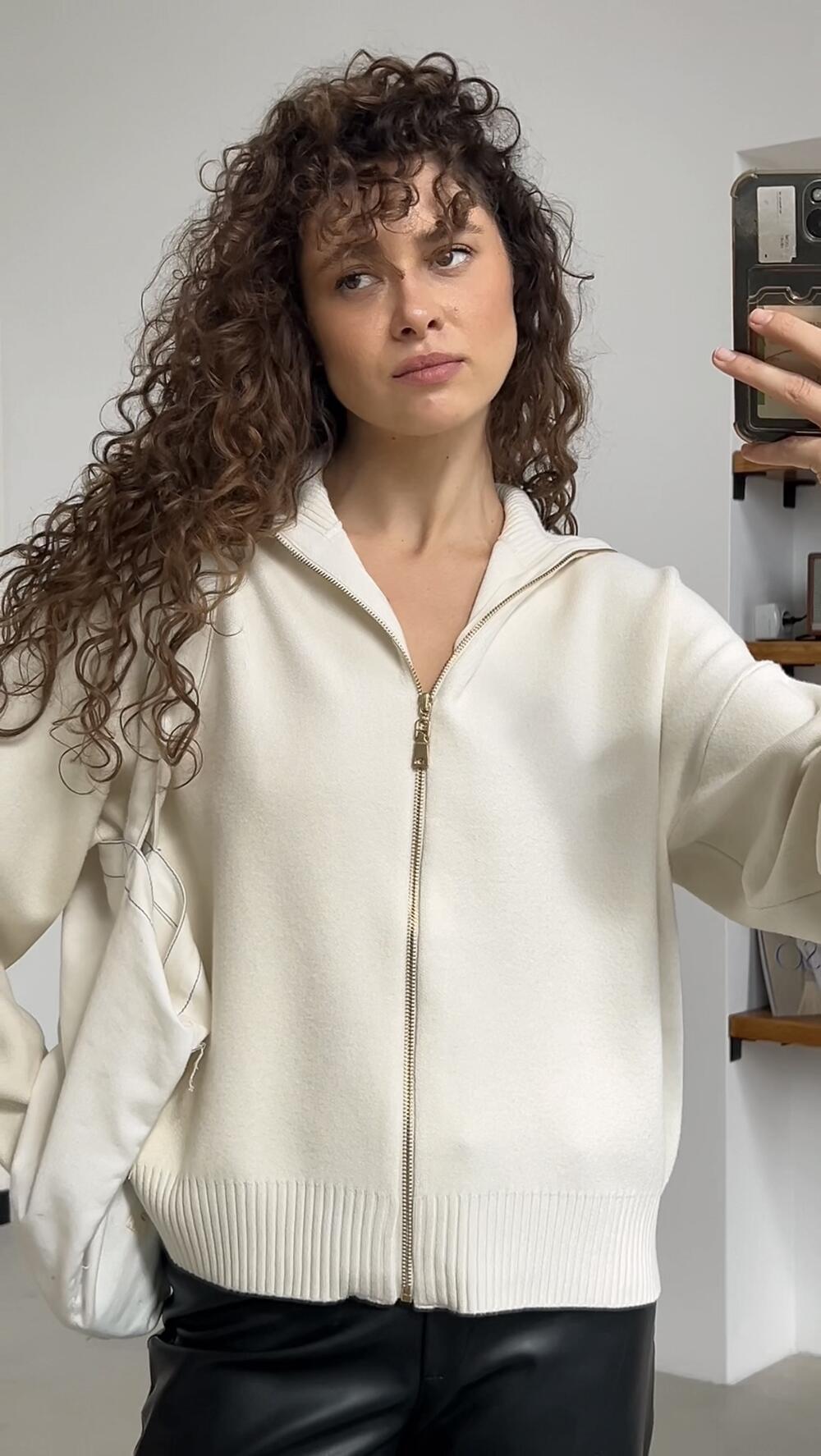 Светр LARA на замку Айворі, M/L