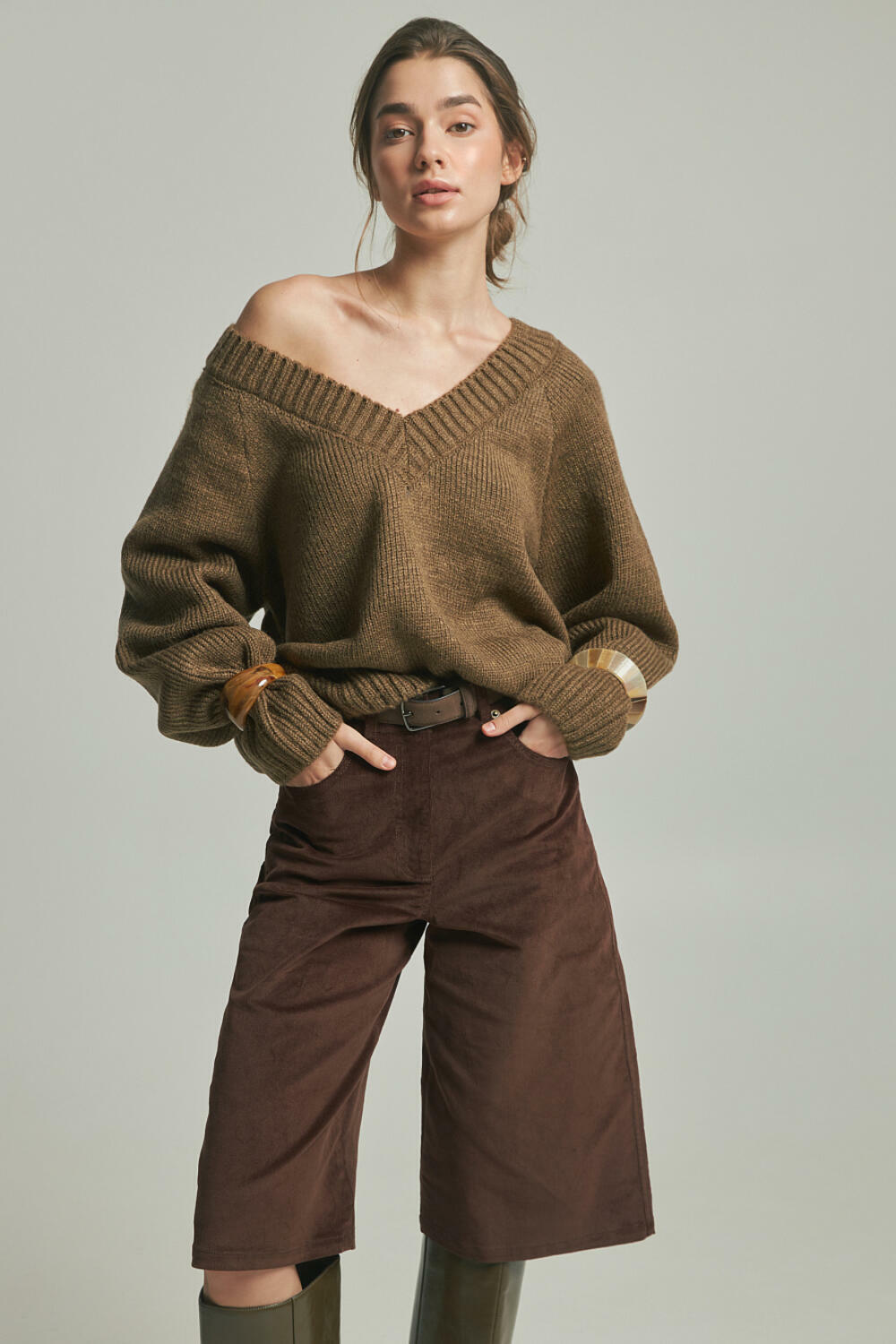 Джемпер АЛЬТЕРО Шоколадний, M/L