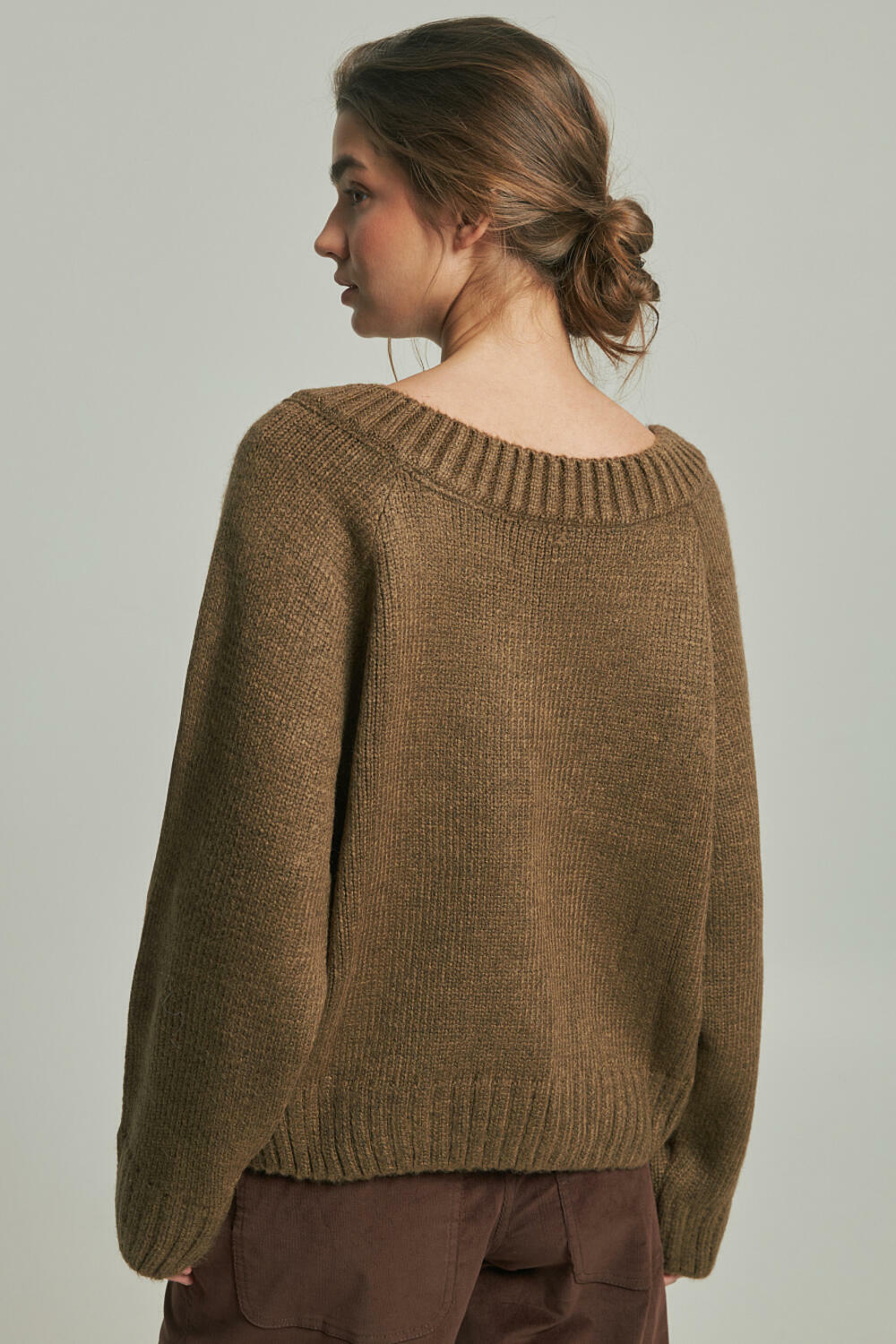 Джемпер АЛЬТЕРО Шоколадний, M/L