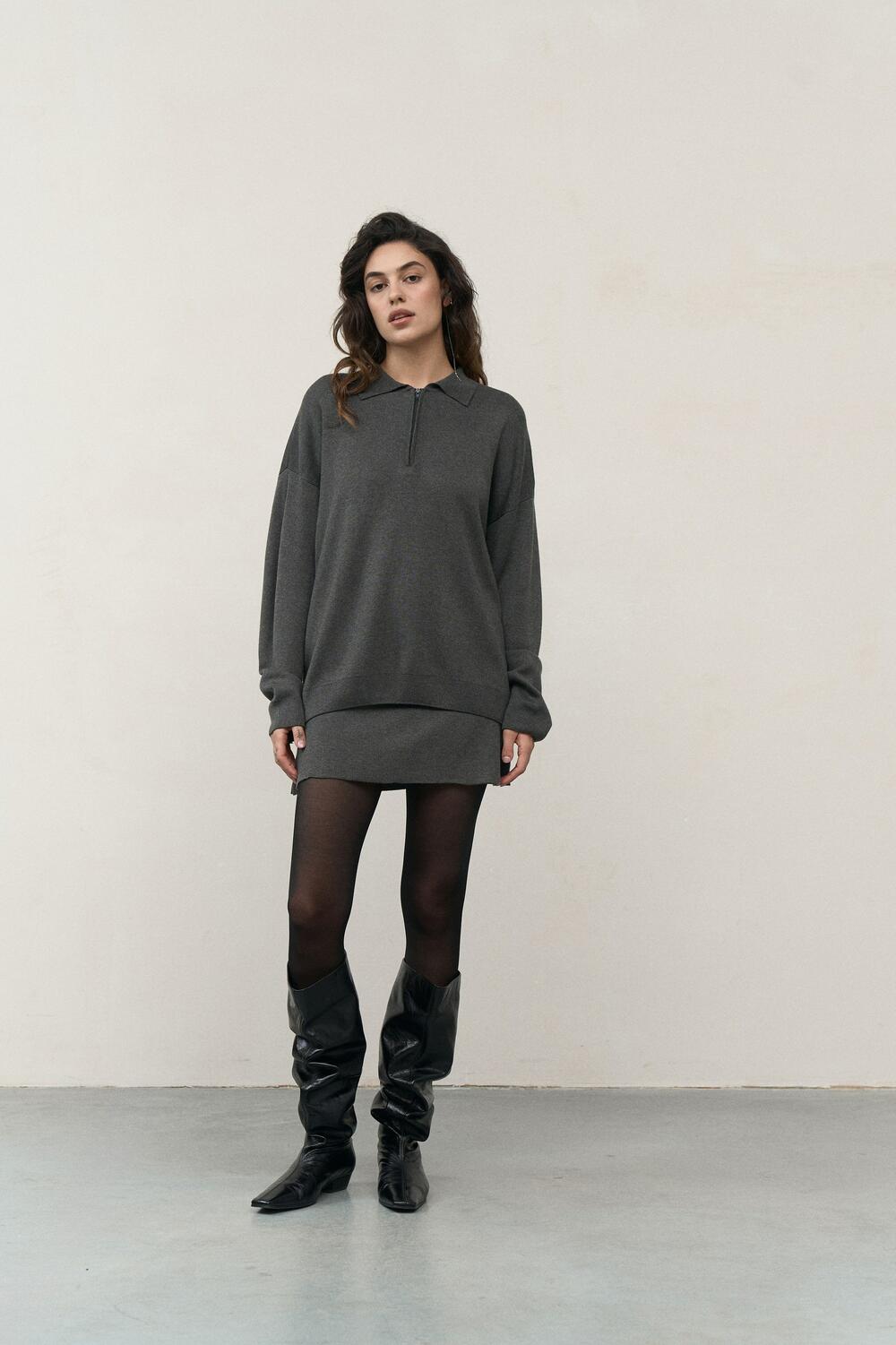 Костюм вязаний ASH Графіт, XS/S