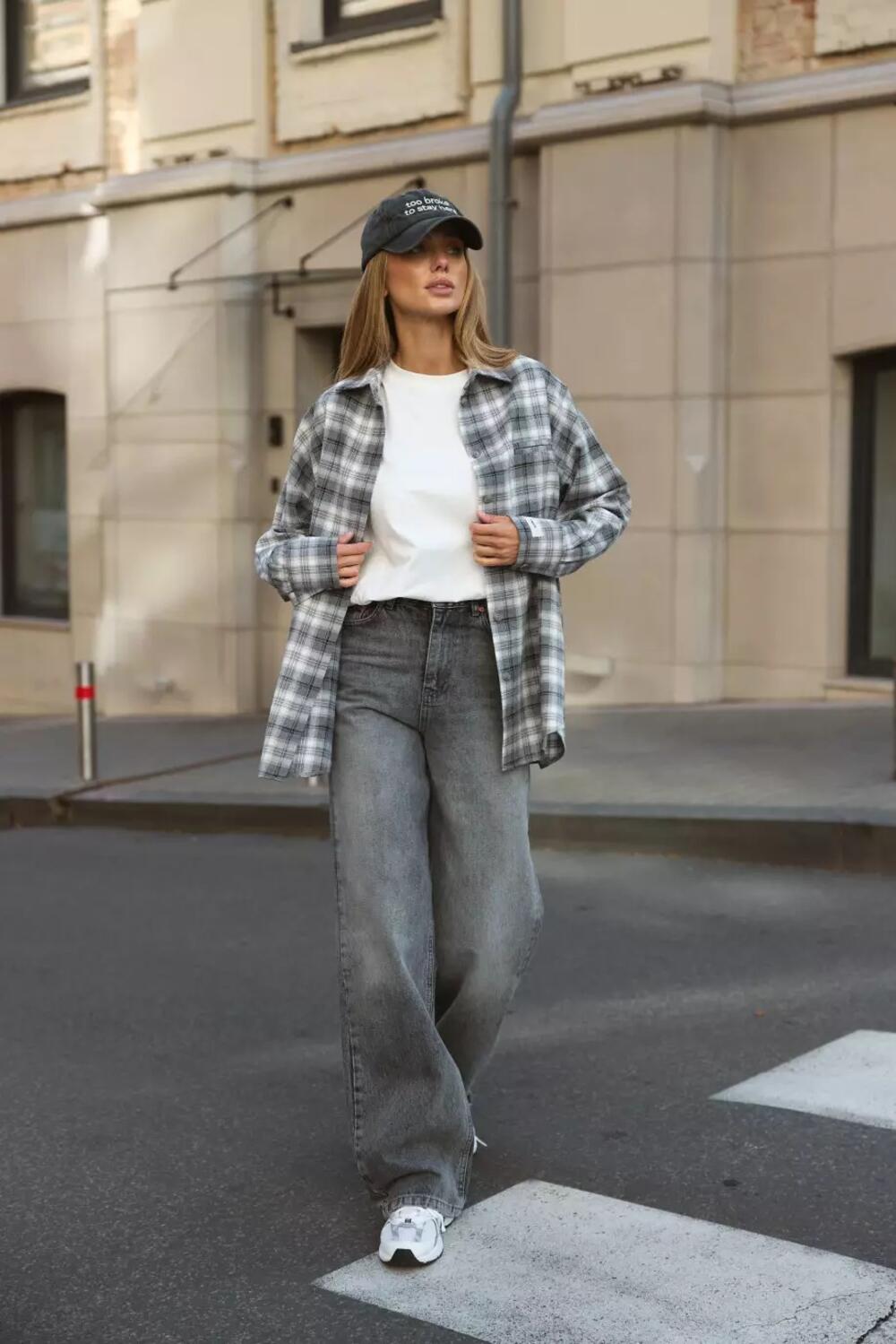 ДЖИНСИ WIDE LEG СІРИЙ WL 567 СІРИЙ DENIM, 36