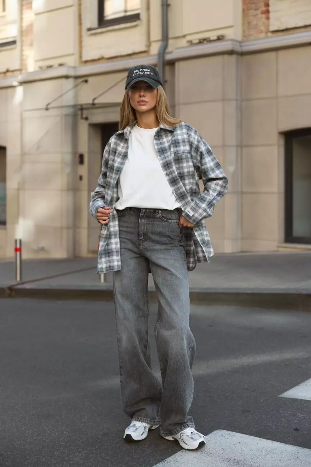 ДЖИНСИ WIDE LEG СІРИЙ WL 567 СІРИЙ  DENIM, 40