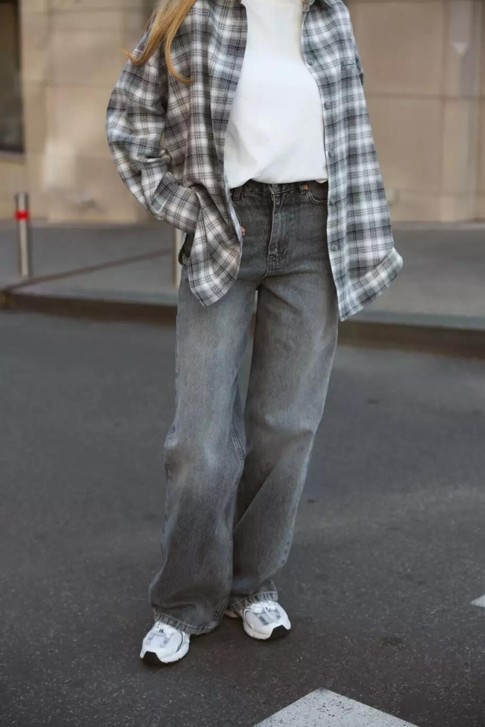 ДЖИНСИ WIDE LEG СІРИЙ WL 567 СІРИЙ  DENIM, 40