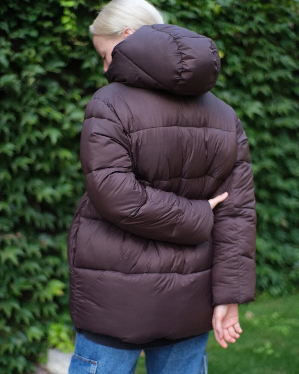 Пуфер з мембраною (наповнювач біопух) шоколад, L