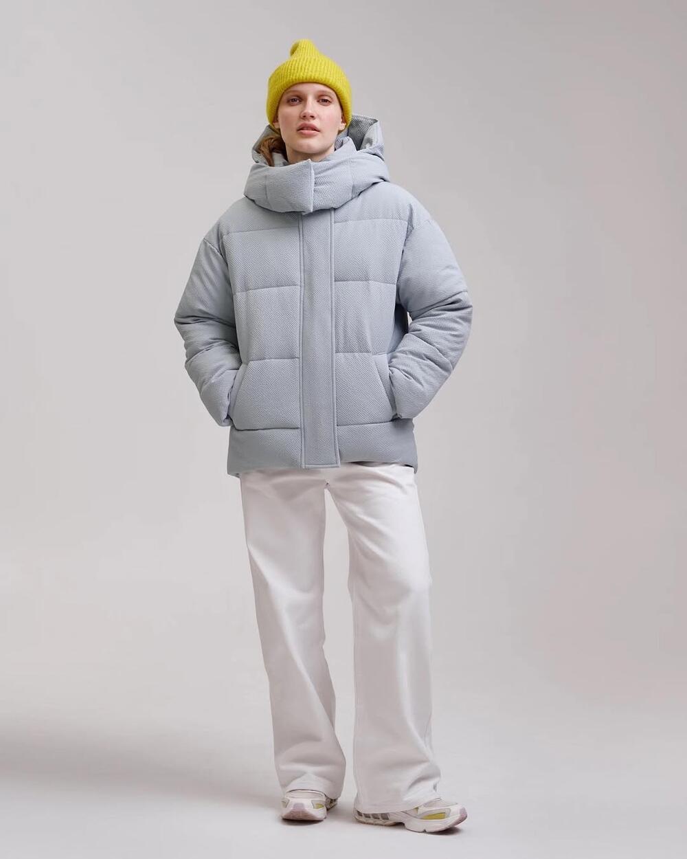 Куртка-пуфер (фактурна) Мятний, S