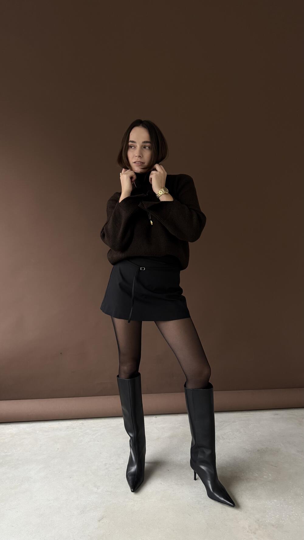 Светр  ЕK-231111 Шоколадний, STD(Сандарт)