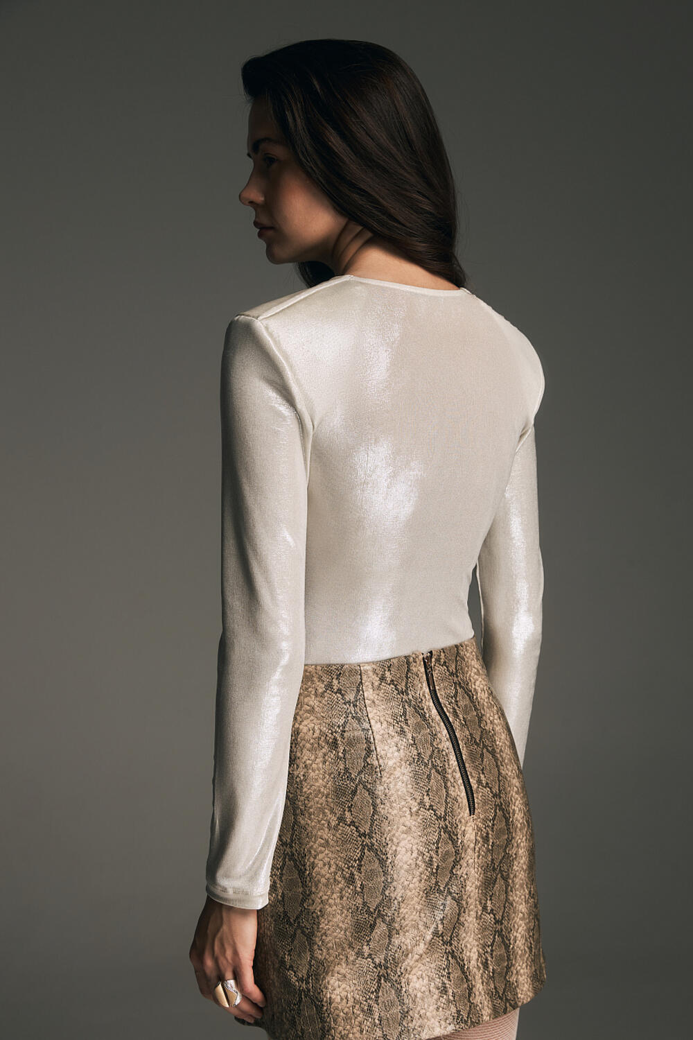 Боді Бертвей Світле-срібло, XS/S