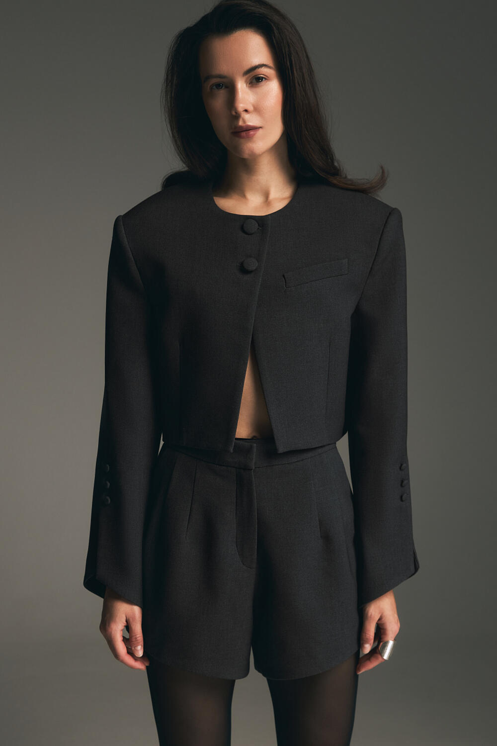 Жакет Сіона Темно сірий, XS/S