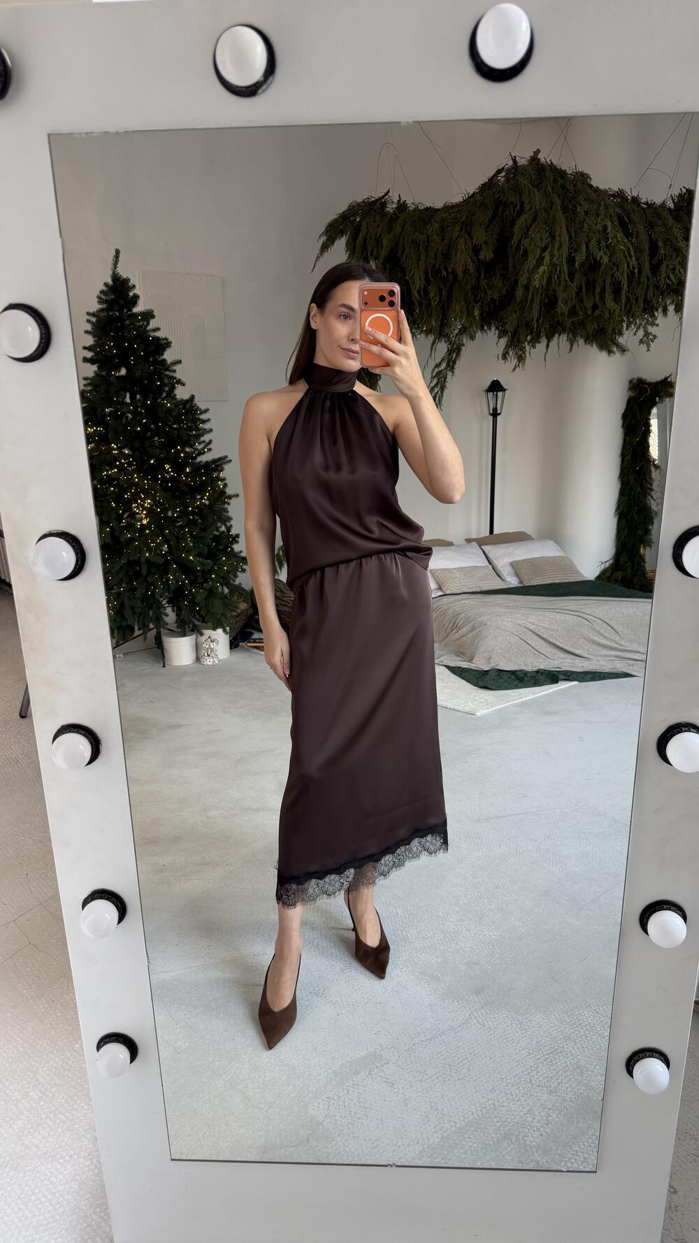 Спідниця АРАБЕЛЛА Шоколадний, S