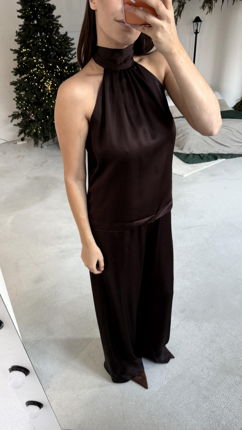 Брюки ГРЕЙС Шоколадний, S