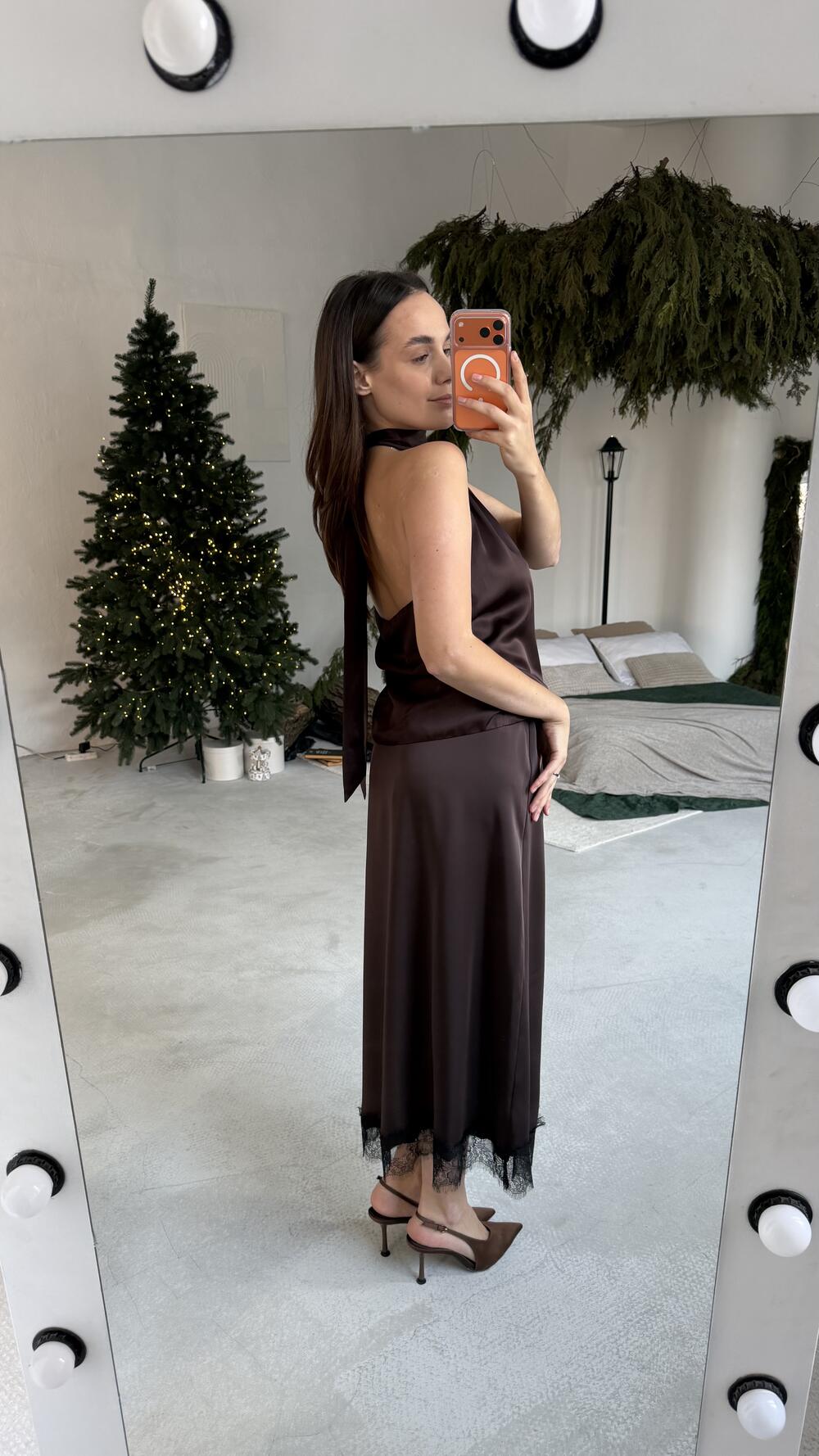 Спідниця АРАБЕЛЛА Шоколадний, M