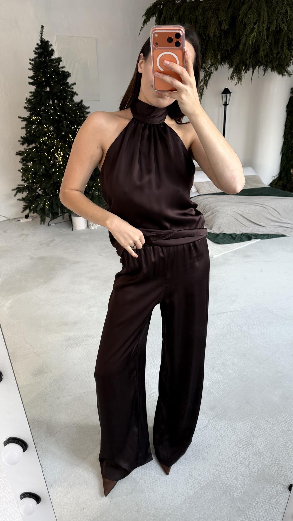 Брюки ГРЕЙС Шоколадний, M