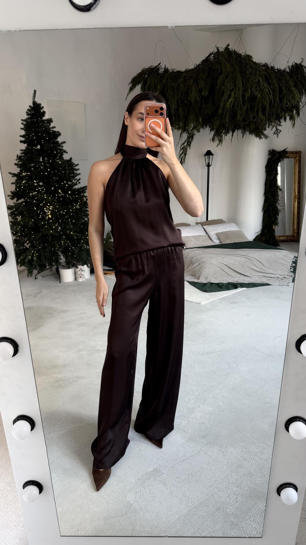 Брюки ГРЕЙС Шоколадний, ХS