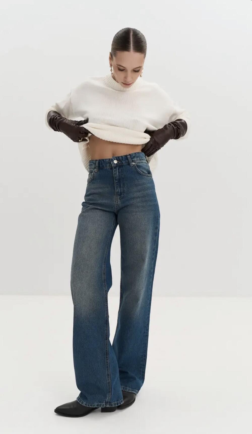 ДЖИНСИ WIDE LEG СИНІ ВІНТАЖНІ WL 594 