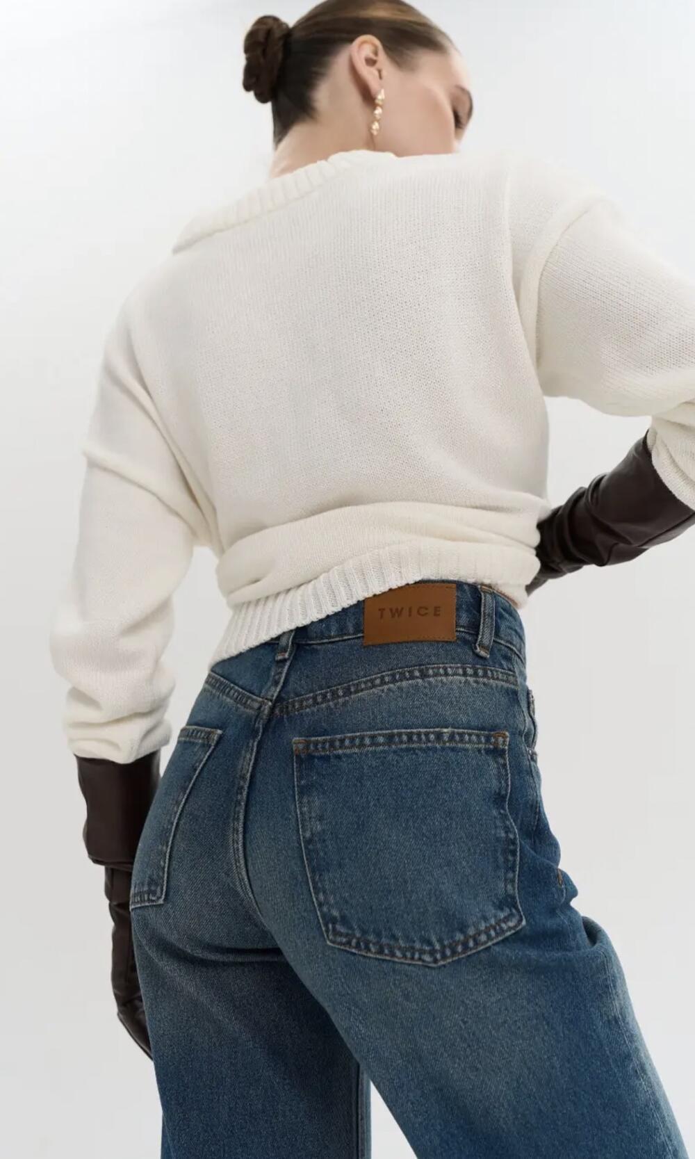 ДЖИНСИ WIDE LEG СИНІ ВІНТАЖНІ WL 594 Синій, 38