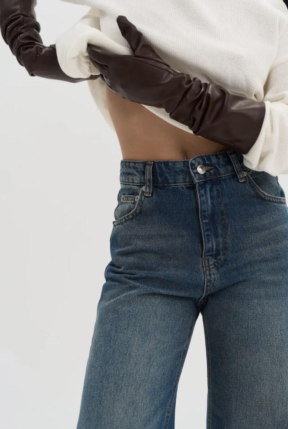 ДЖИНСИ WIDE LEG СИНІ ВІНТАЖНІ WL 594 Синій, 40