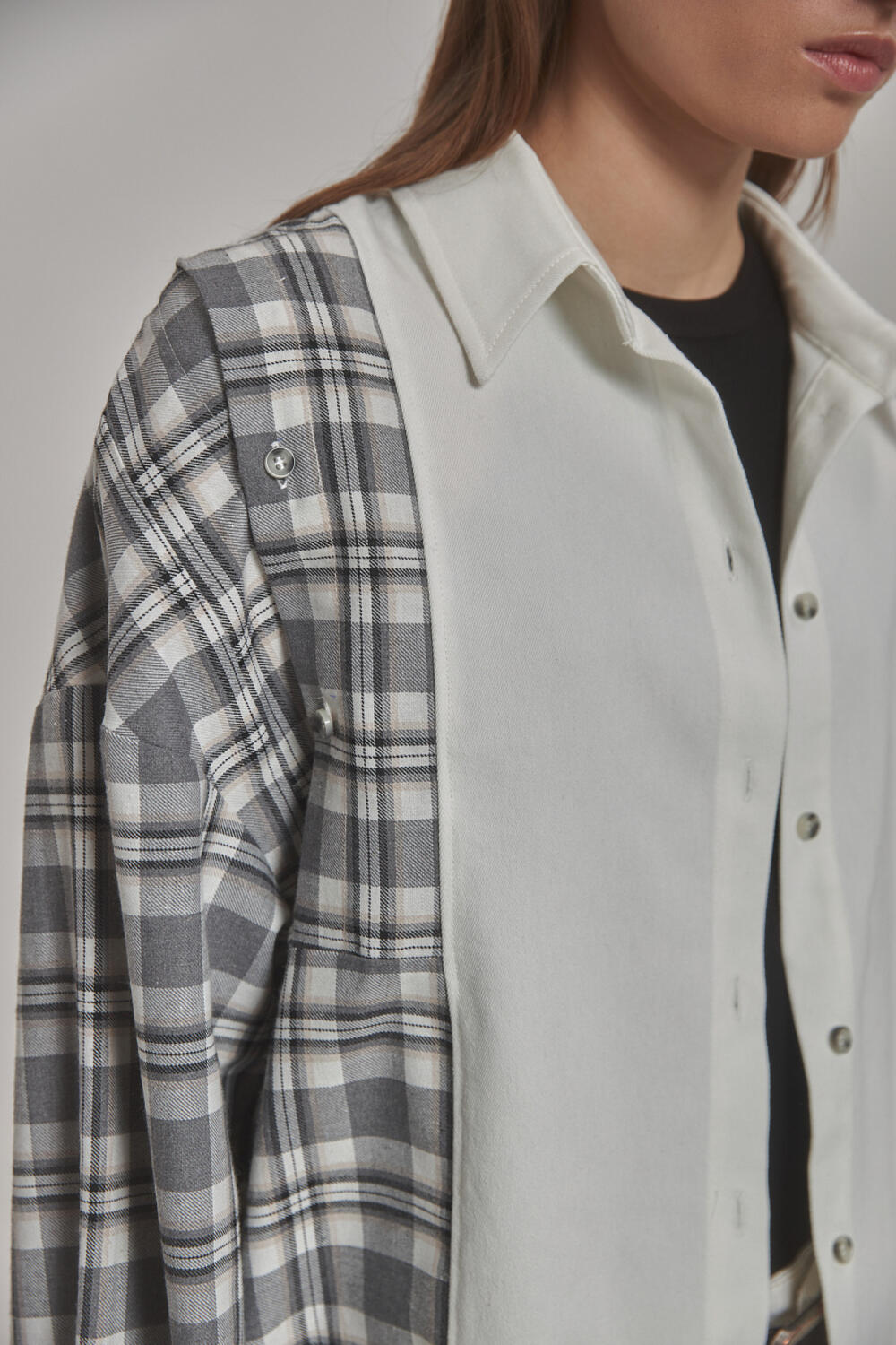 Сорочка Венель сіро-молочний, XS/S