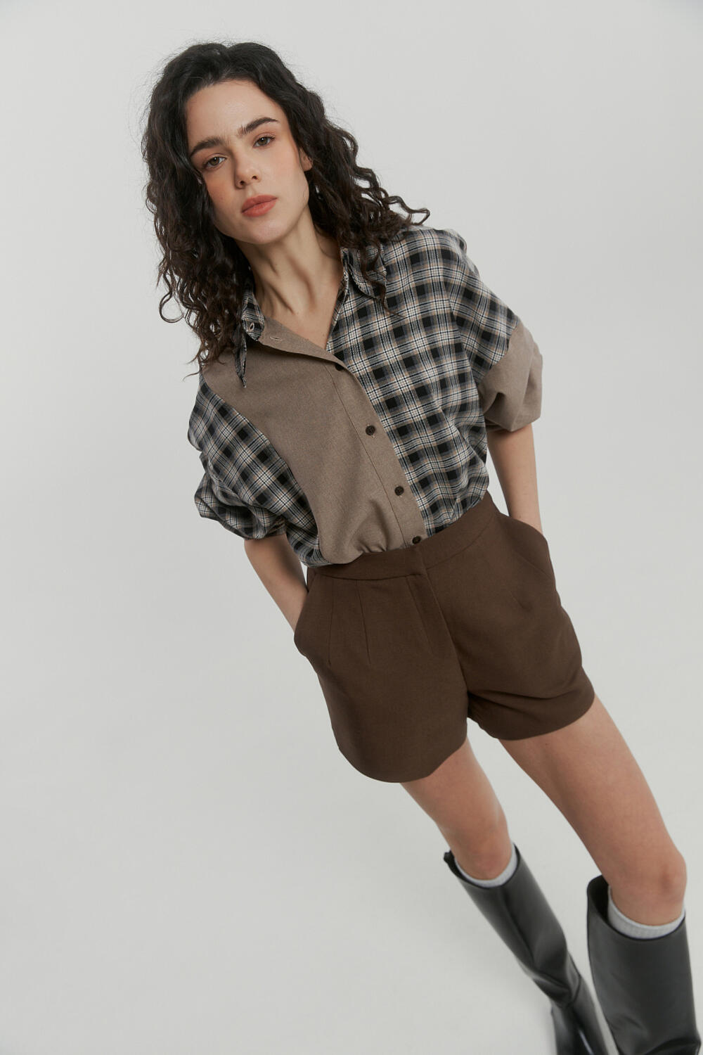 Сорочка Лісафір Чорно-бежева, XS/S