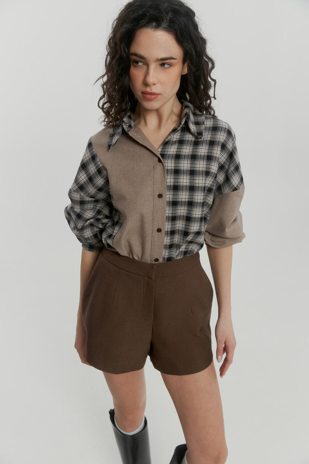 Сорочка Лісафір Чорно-бежева, XS/S