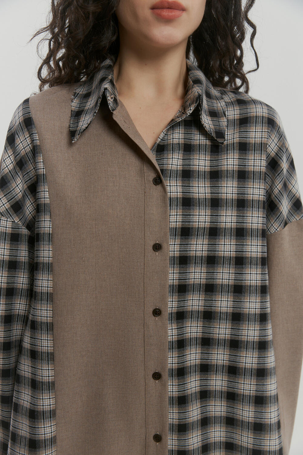 Сорочка Лісафір Чорно-бежева, XS/S