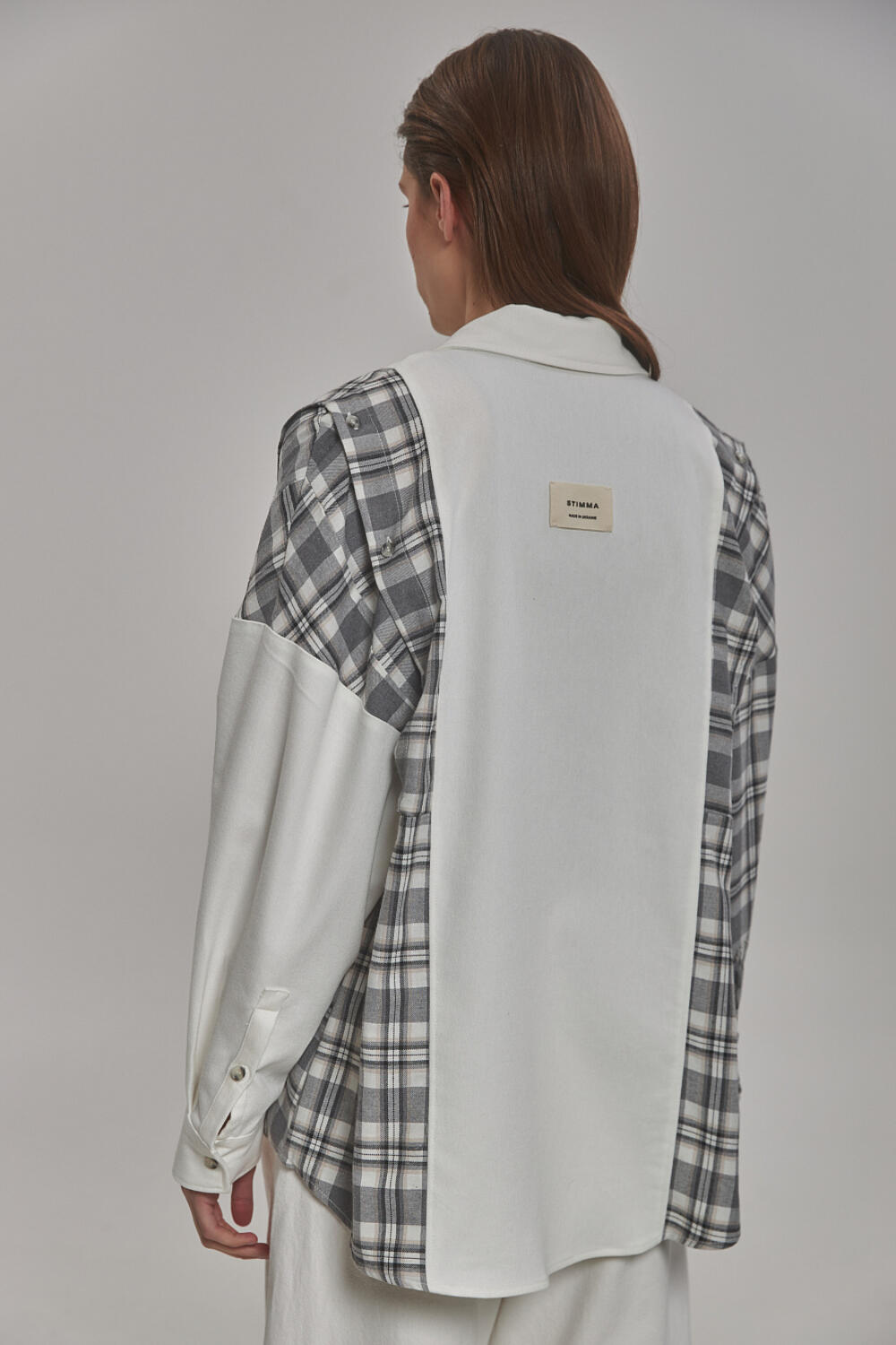 Сорочка Венель сіро-молочний, M/L